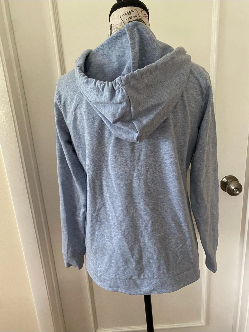 Michael Kors Blue Hooded Pullover Sweatshirt Size Small Soft Stretch